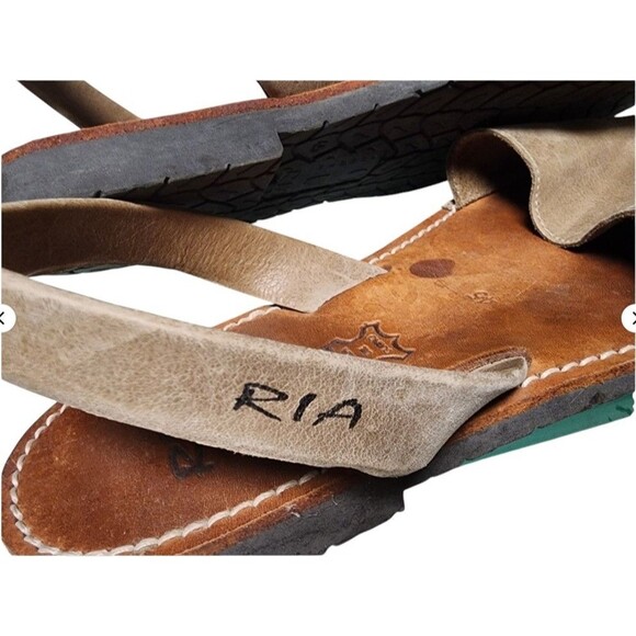 Ria Menorca Leather Sandals Size EU 45 - Picture 3 of 8